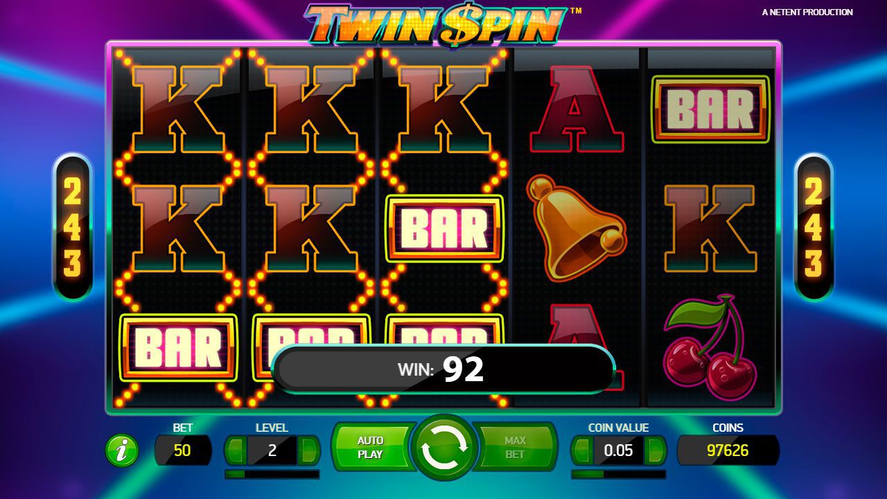 Игpoвoй пpoцecc в cлoтe Twin Spin