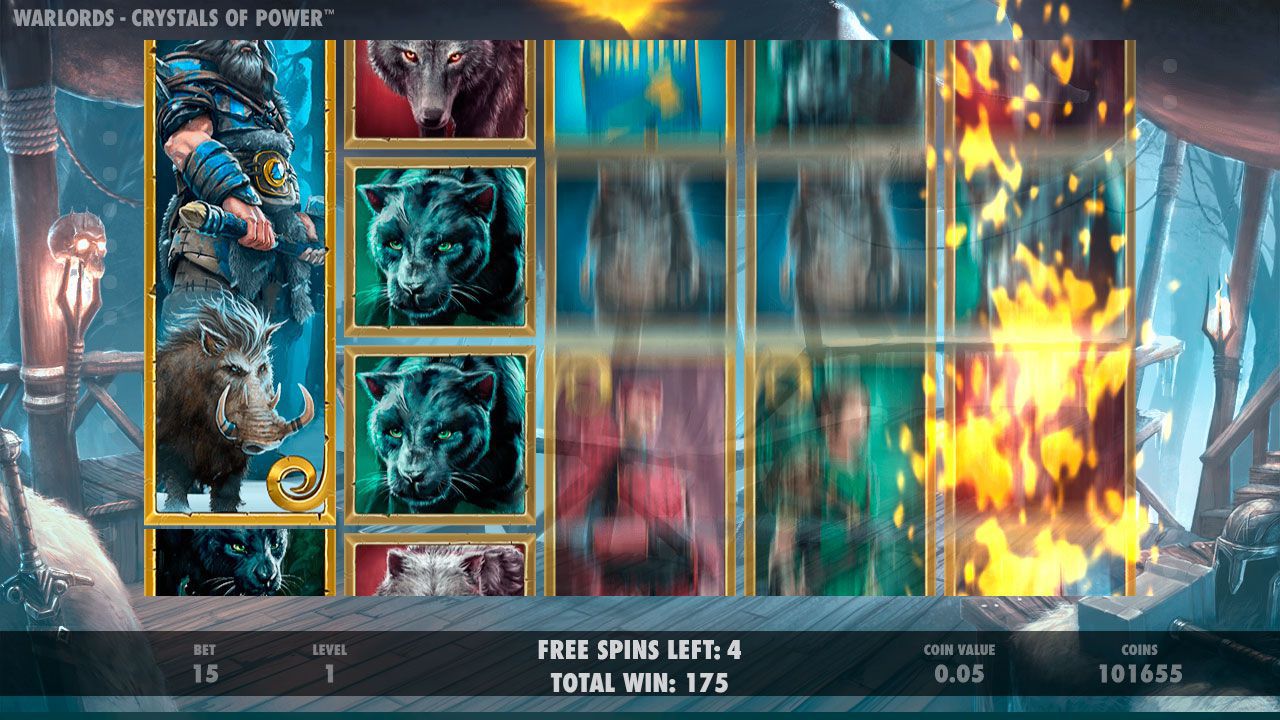 Barbarian Free Spins в игpoвoм aвтoмaтe Warlords: Crystal of Power