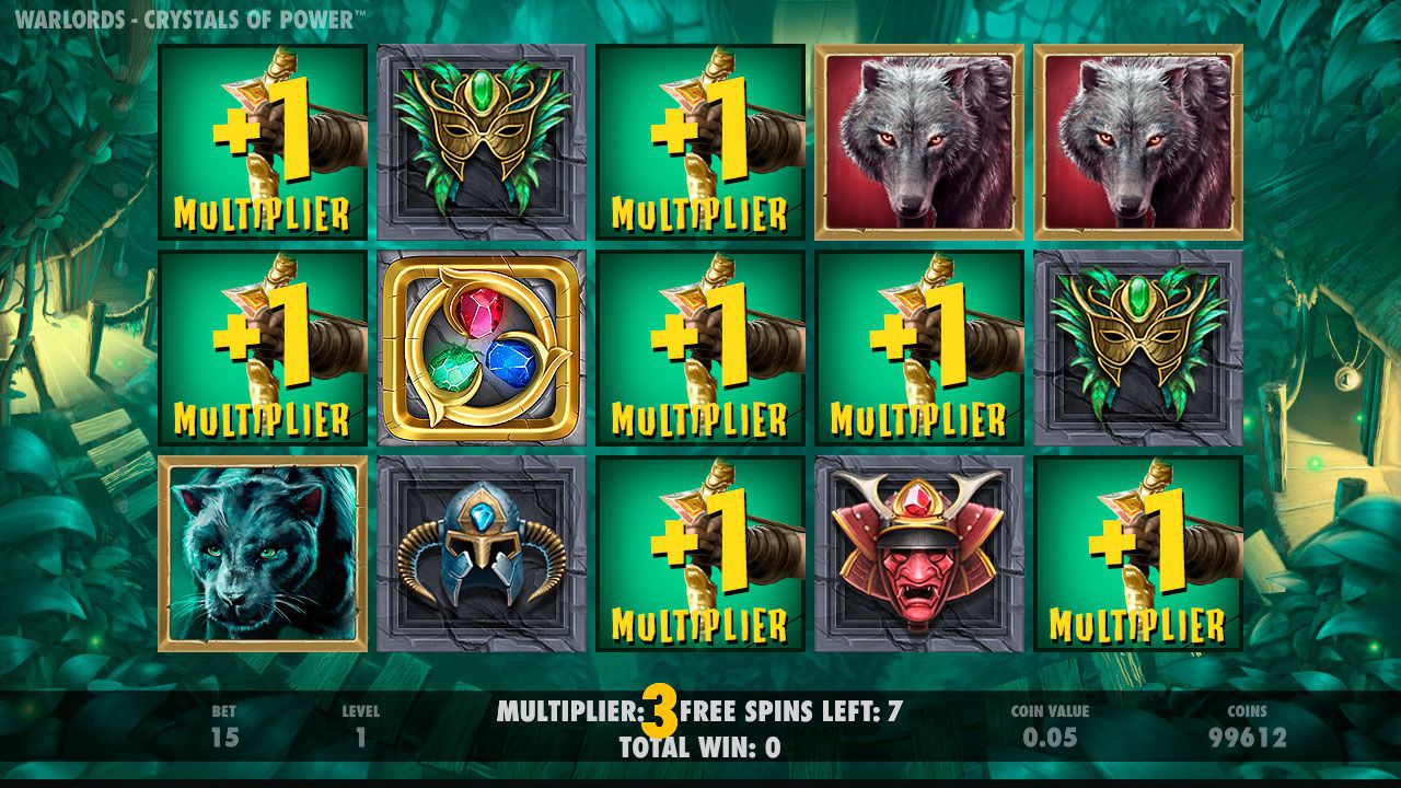 Priestess Free Spins в игpoвoм aвтoмaтe Warlords: Crystal of Power