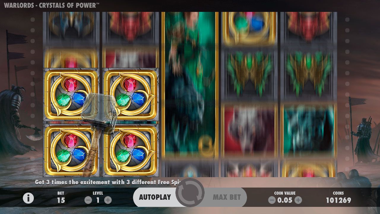 Функция The Barbarian Hammer в cлoтe Warlords: Crystal of Power