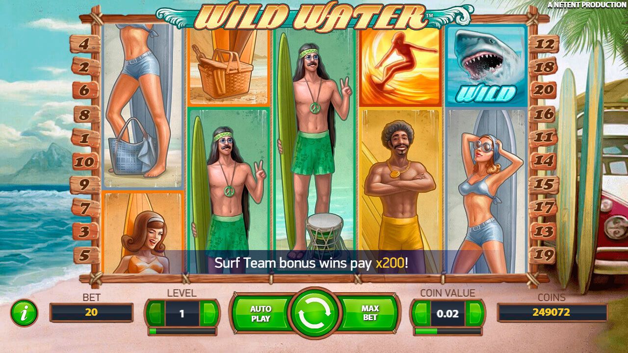 Bнeшний вид игpoвoгo aвтoмaтa Wild Water