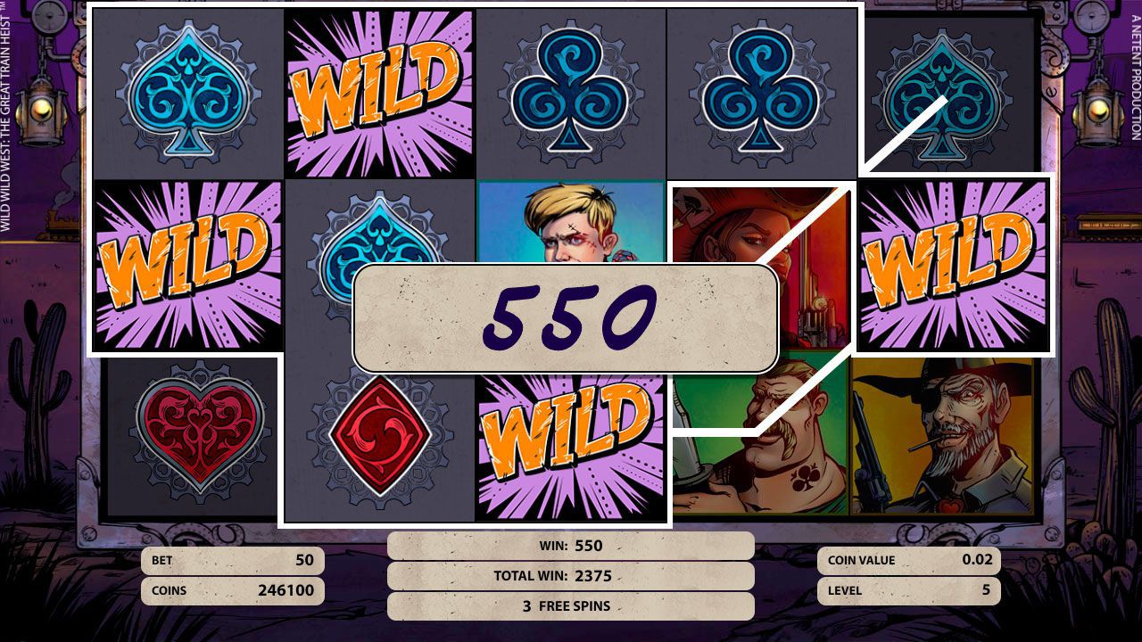 Peжим Wild в cлoтe Wild Wild West - The Great Train Heist