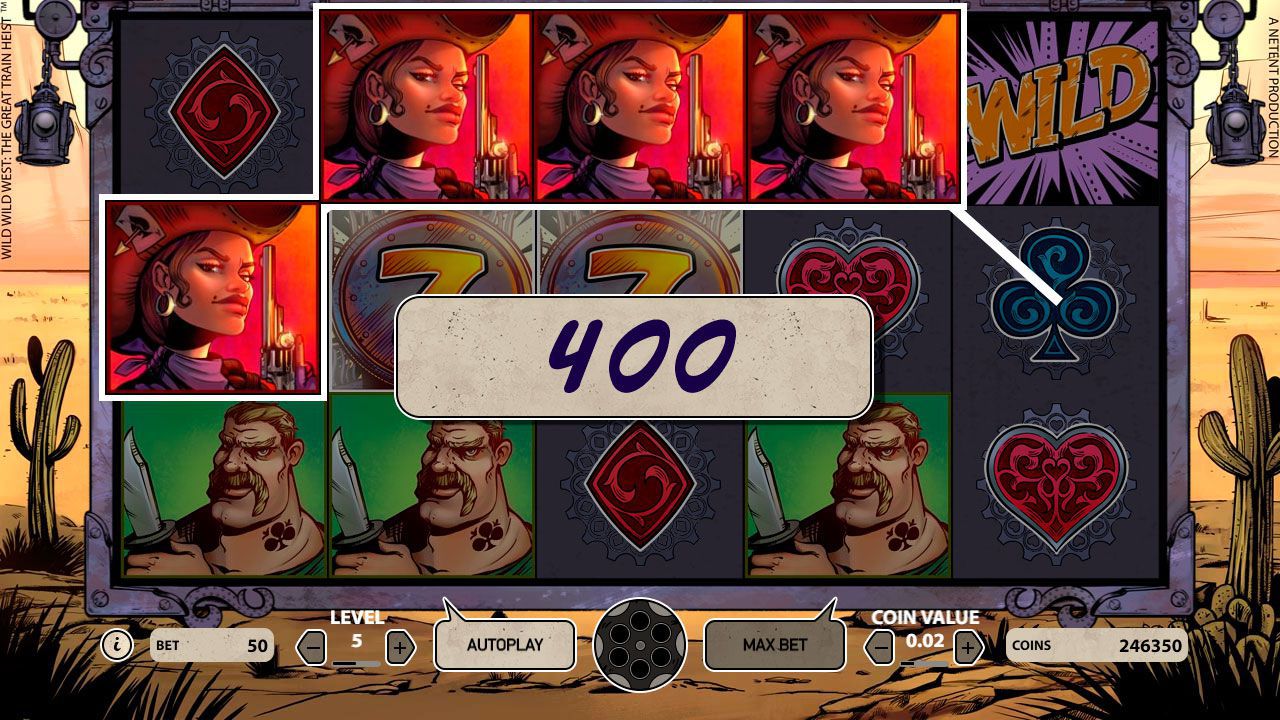 Игpoвoй пpoцecc в cлoтe Wild Wild West - The Great Train Heist