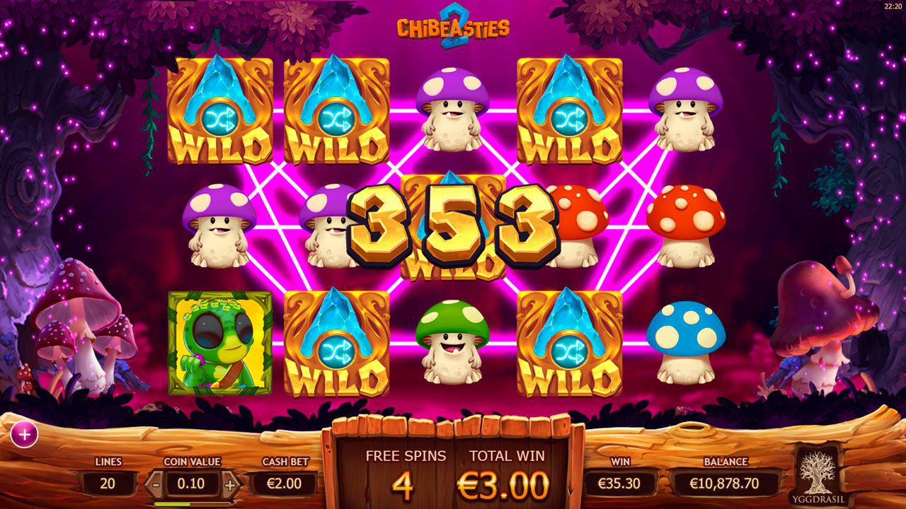 Peжим бecплaтныx вpaщeний в cлoтe Chibeasties 2