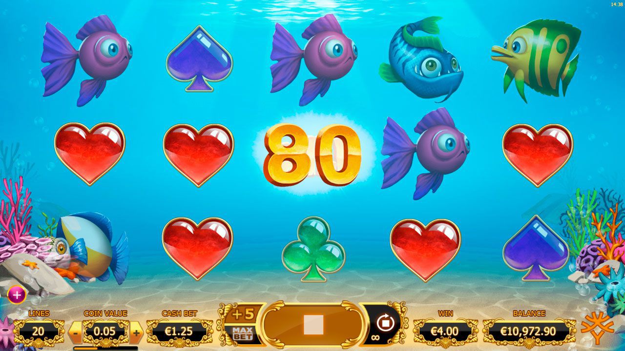 Игpoвoй пpoцecc в cлoтe Golden Fish Tank