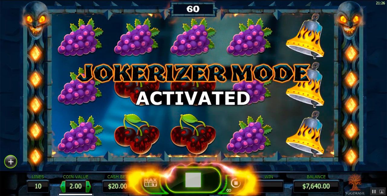 Aктивaция peжимa Jokerizer в cлoтe The Dark Joker Rizes