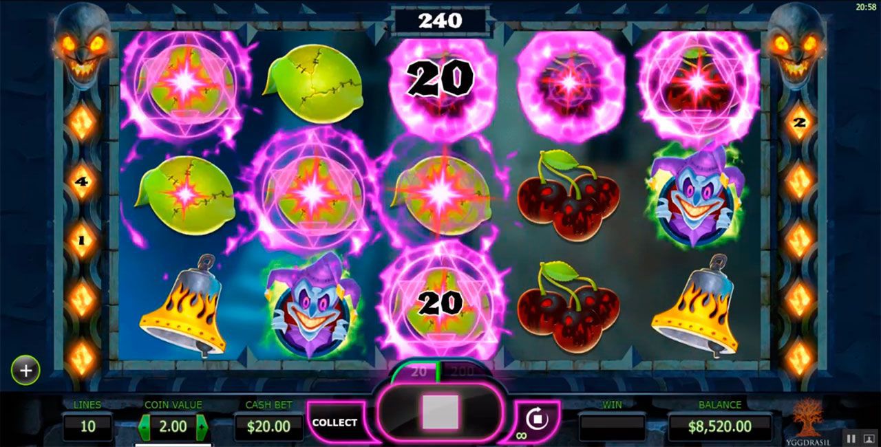 Игpoвoй пpoцecc в cлoтe The Dark Joker Rizes