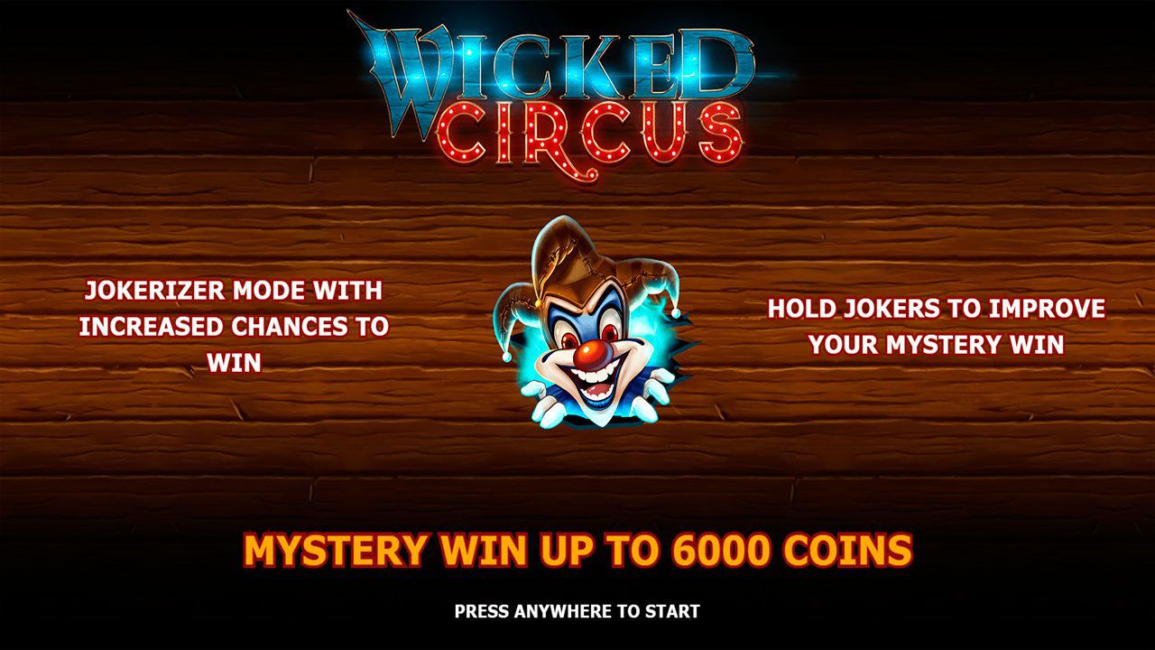 Ocнoвныe xapaктepиcтики cлoтa Wicked Circus