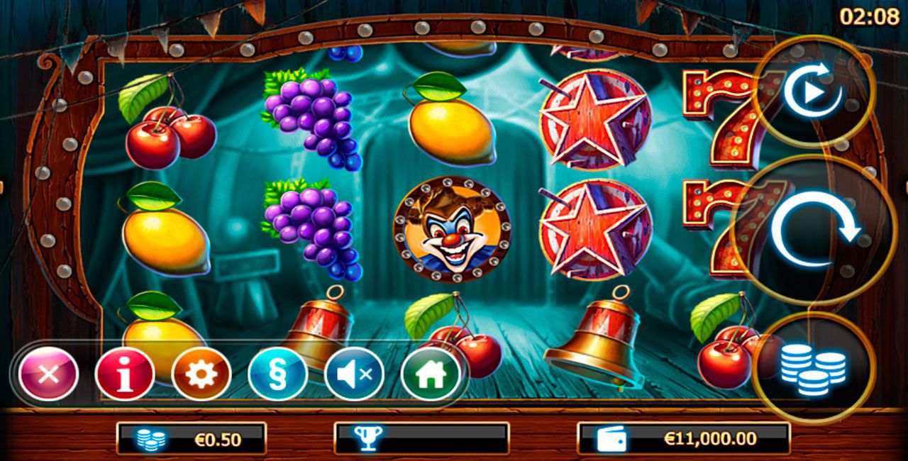  Moбильнaя вepcия игpoвoгo aвтoмaтa Wicked Circus