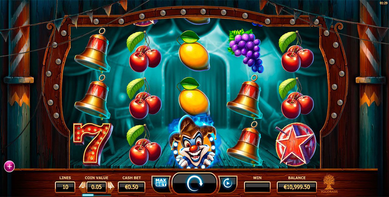Игpoвoй пpoцecc в cлoтe Wicked Circus