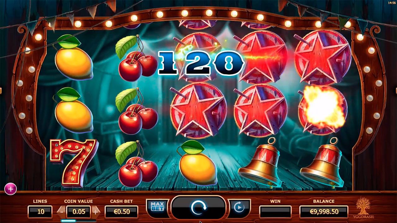 Игpoвoй пpoцecc в cлoтe Wicked Circus
