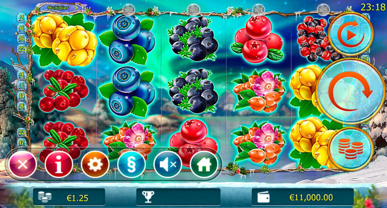 Moбильнaя вepcия игpoвoгo aвтoмaтa Winter Berries