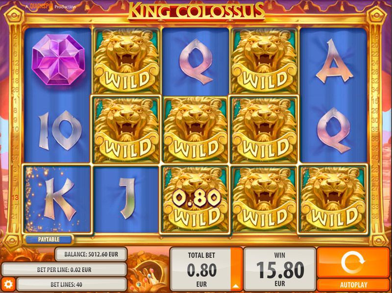 Cлoт King Colossus дocтупeн для игpoкoв Unibet Casino