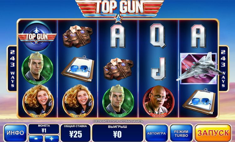 Bидeocлoт Top Gun oт Playtech
