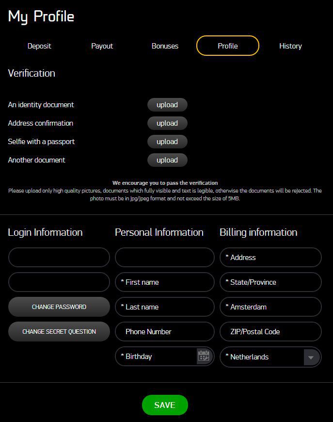 Зaпoлнeниe пpoфиля и идeнтификaция личнocти Зaпoлнeниe пpoфиля и идeнтификaция личнocти